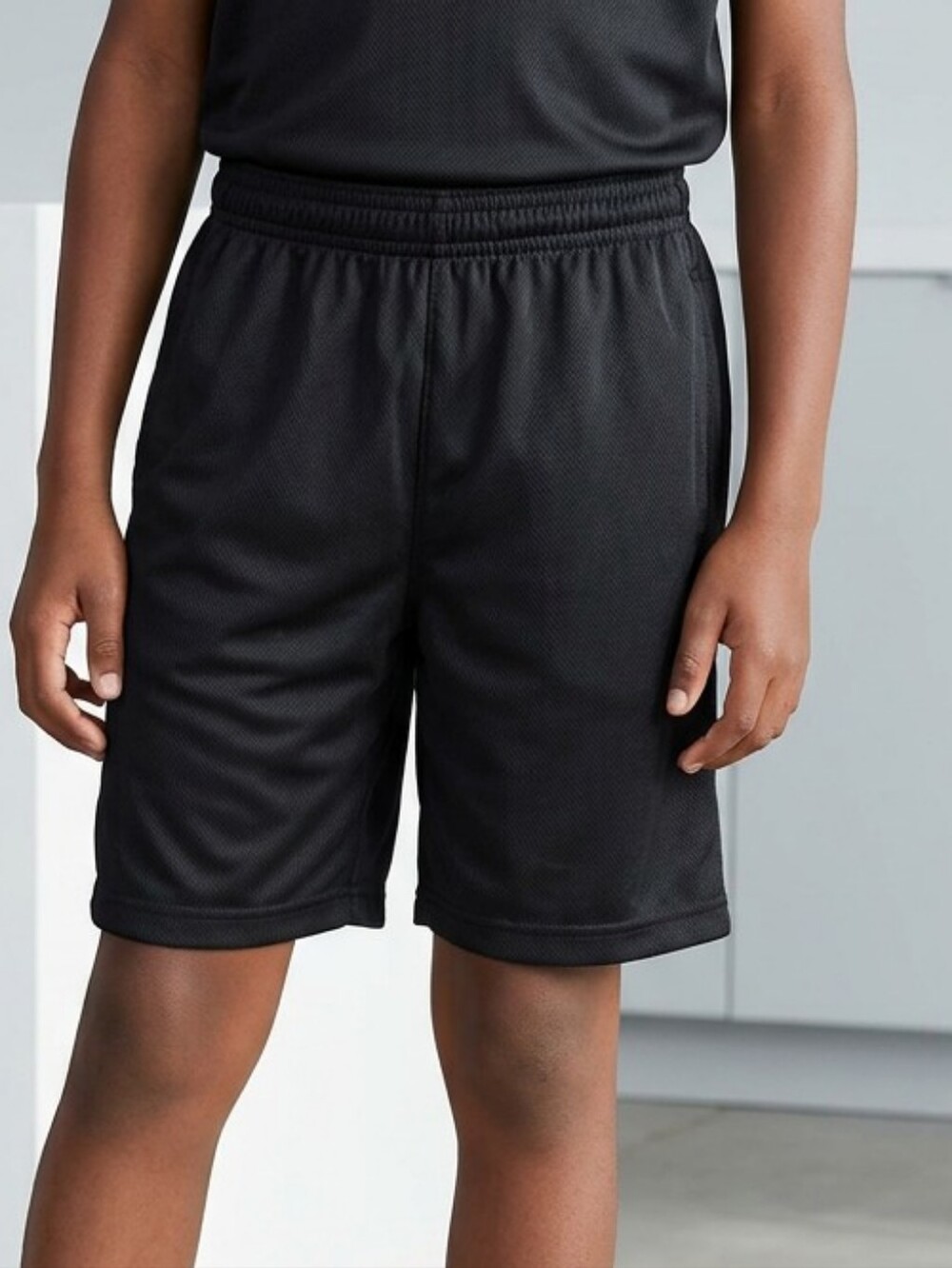 BCG Boys Large 14/16 Black Basketball Short Activewear Athletic Sport Gym Class